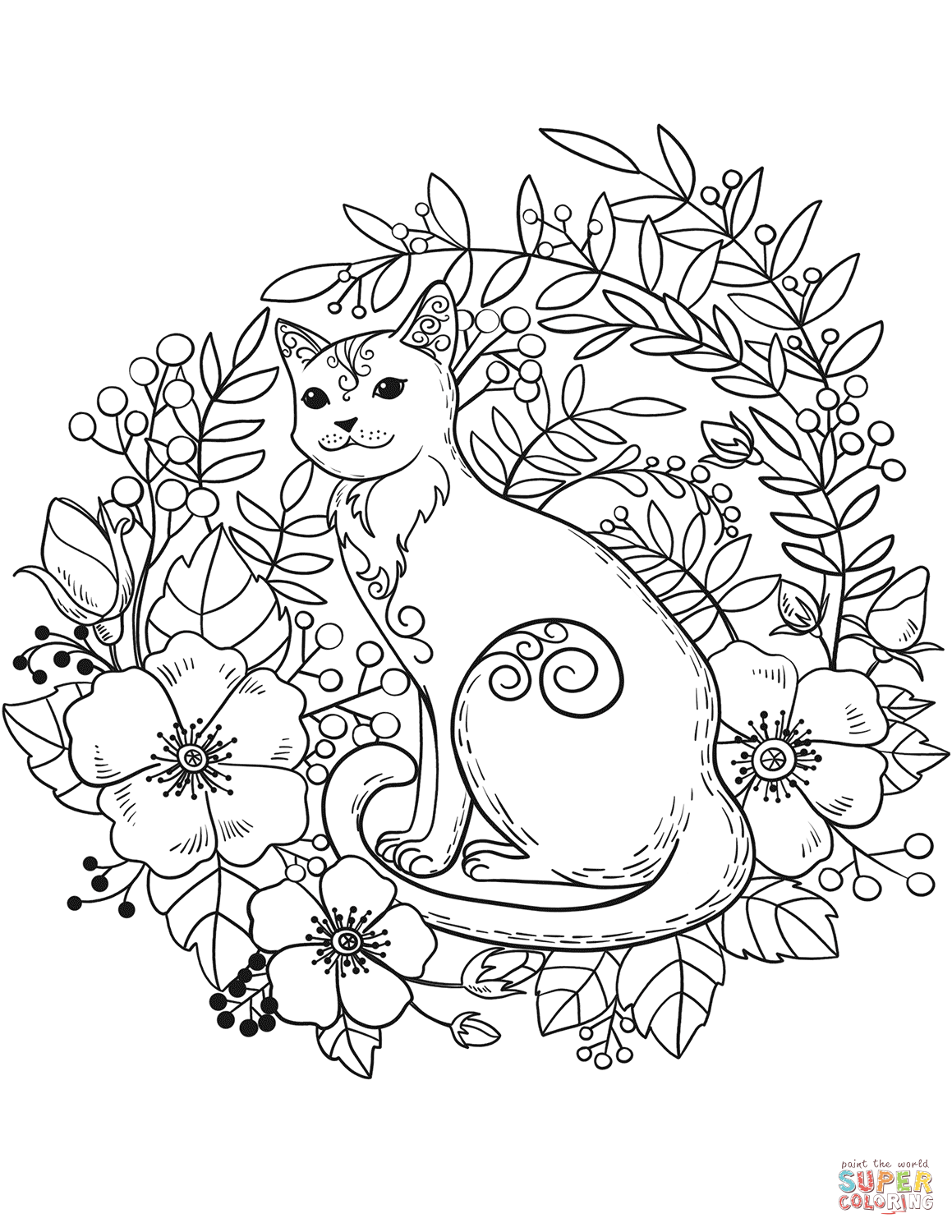 100+ Cute Cat Coloring Pages: Irresistible Designs to Print 10