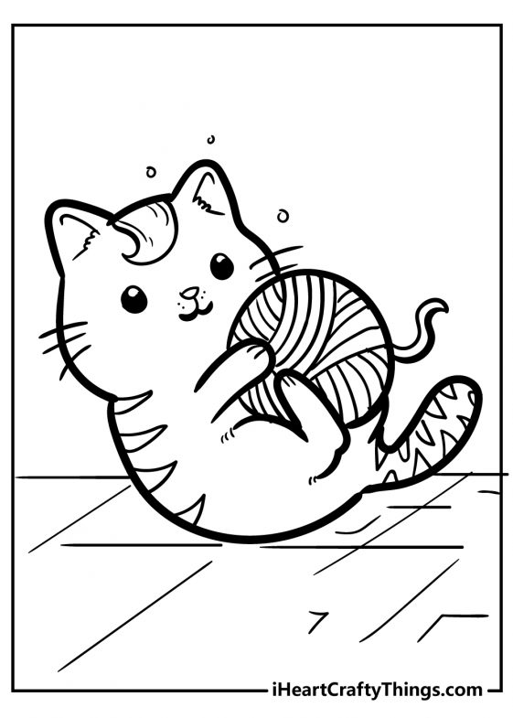 100+ Cute Cat Coloring Pages: Irresistible Designs to Print 116