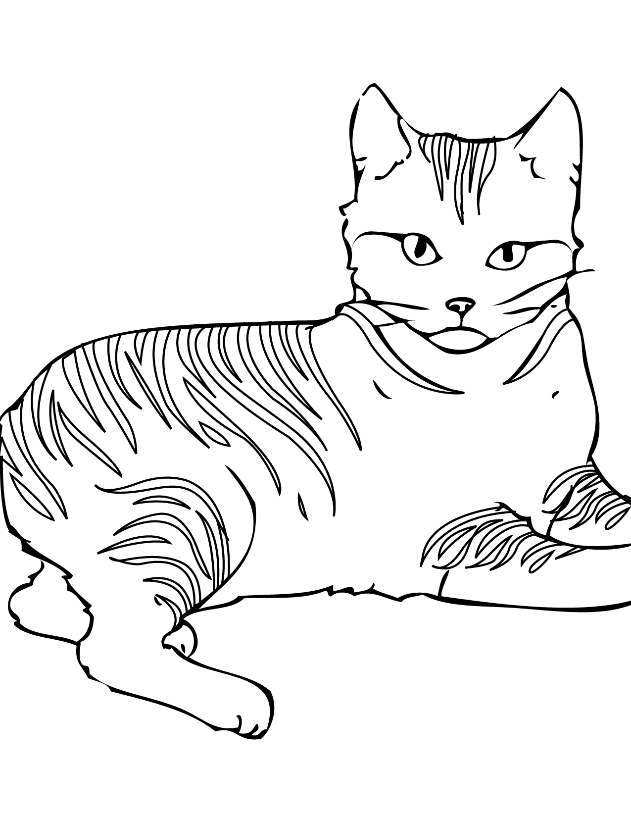 100+ Cute Cat Coloring Pages: Irresistible Designs to Print 119