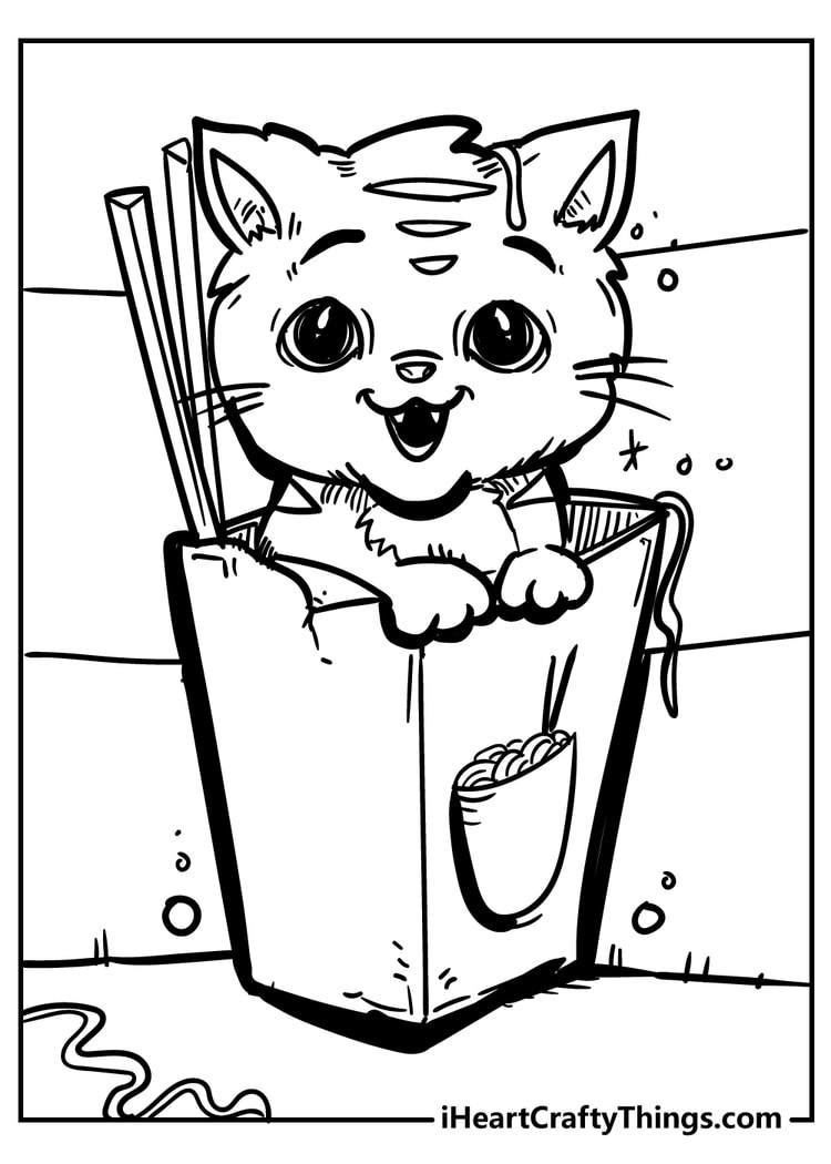 100+ Cute Cat Coloring Pages: Irresistible Designs to Print 12