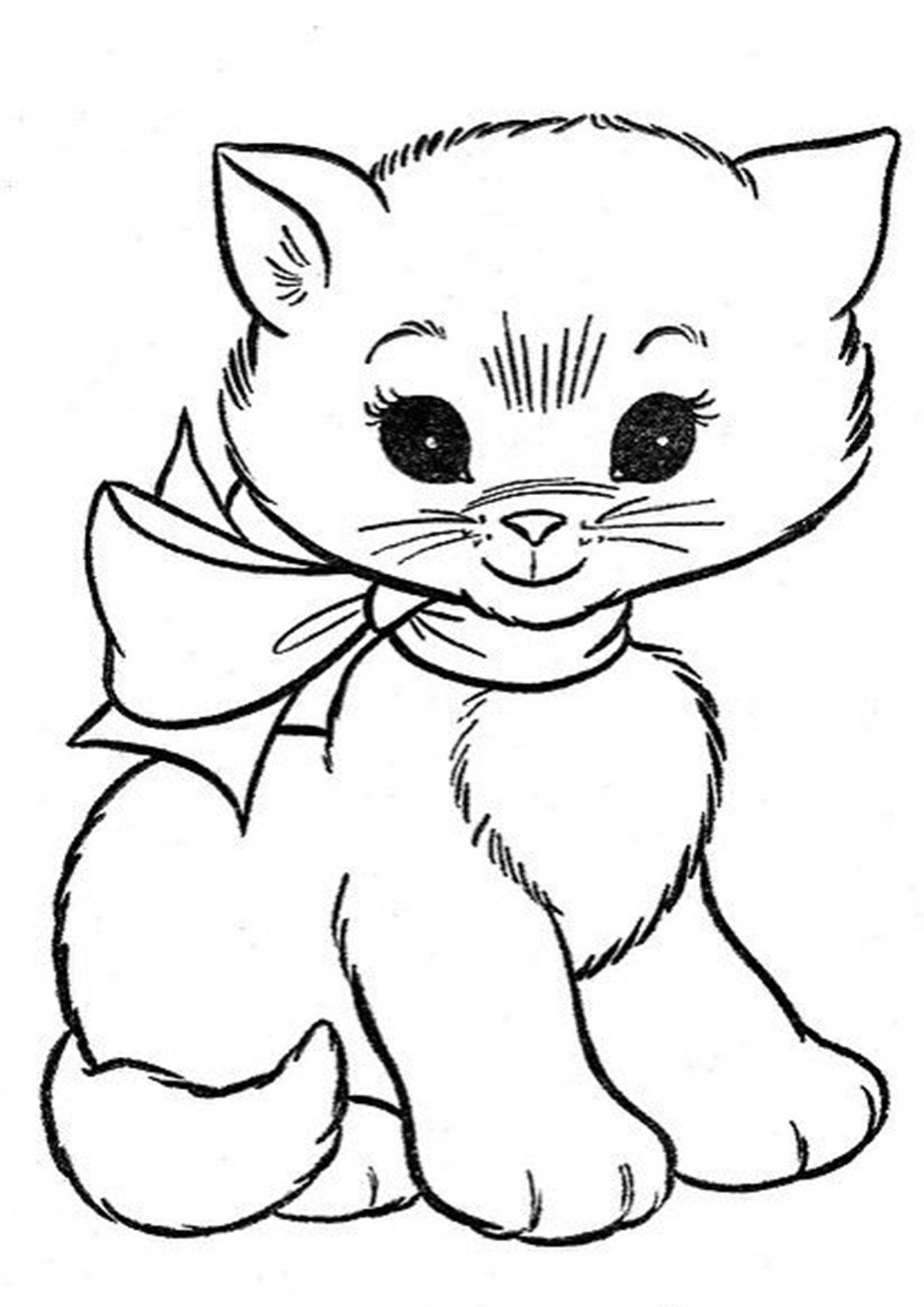 100+ Cute Cat Coloring Pages: Irresistible Designs to Print 20