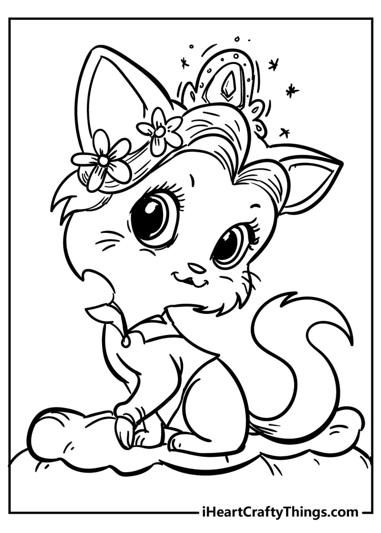 100+ Cute Cat Coloring Pages: Irresistible Designs to Print 22