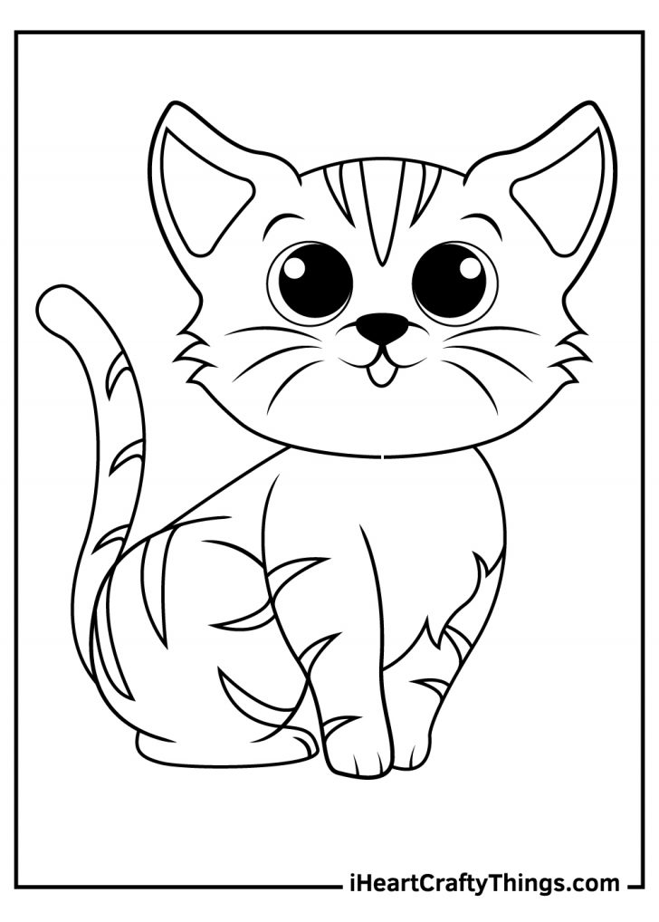 100+ Cute Cat Coloring Pages: Irresistible Designs to Print 31