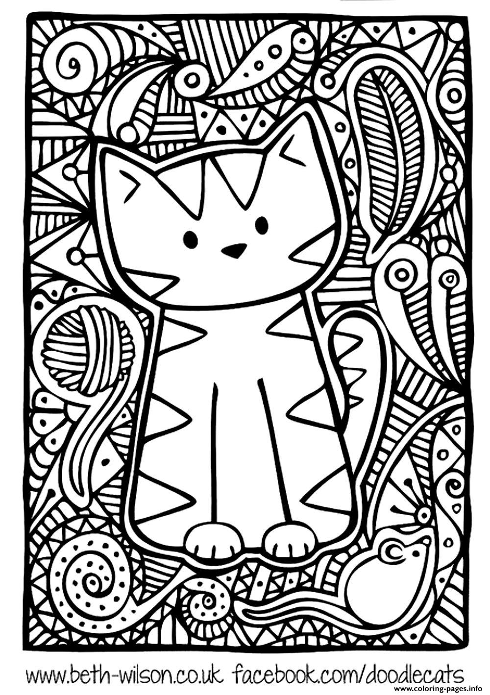 100+ Cute Cat Coloring Pages: Irresistible Designs to Print 38