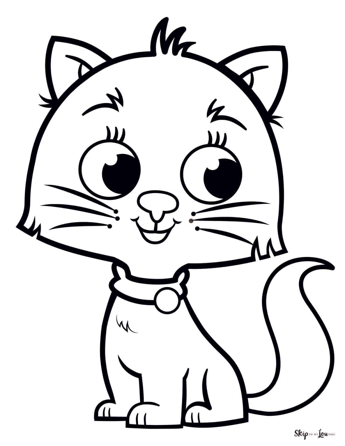 100+ Cute Cat Coloring Pages: Irresistible Designs to Print 39