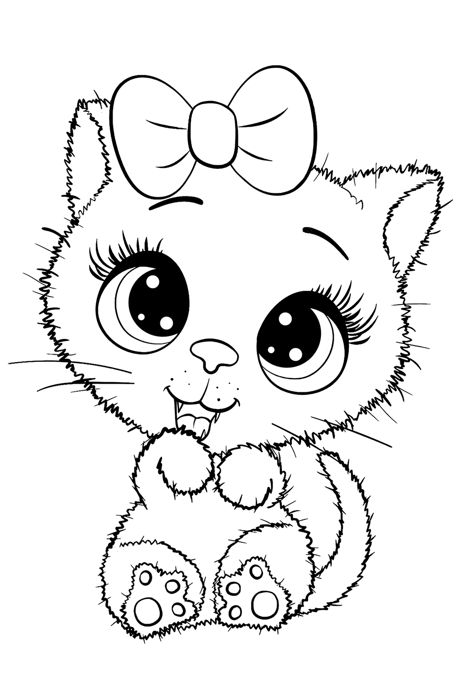 100+ Cute Cat Coloring Pages: Irresistible Designs to Print 41