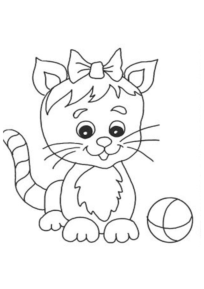 100+ Cute Cat Coloring Pages: Irresistible Designs to Print 46