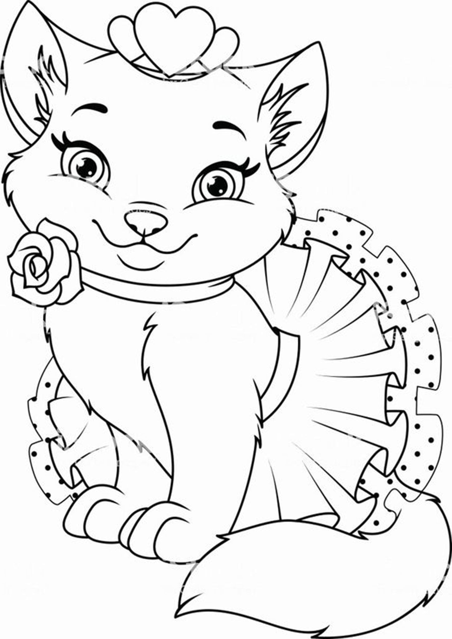 100+ Cute Cat Coloring Pages: Irresistible Designs to Print 54