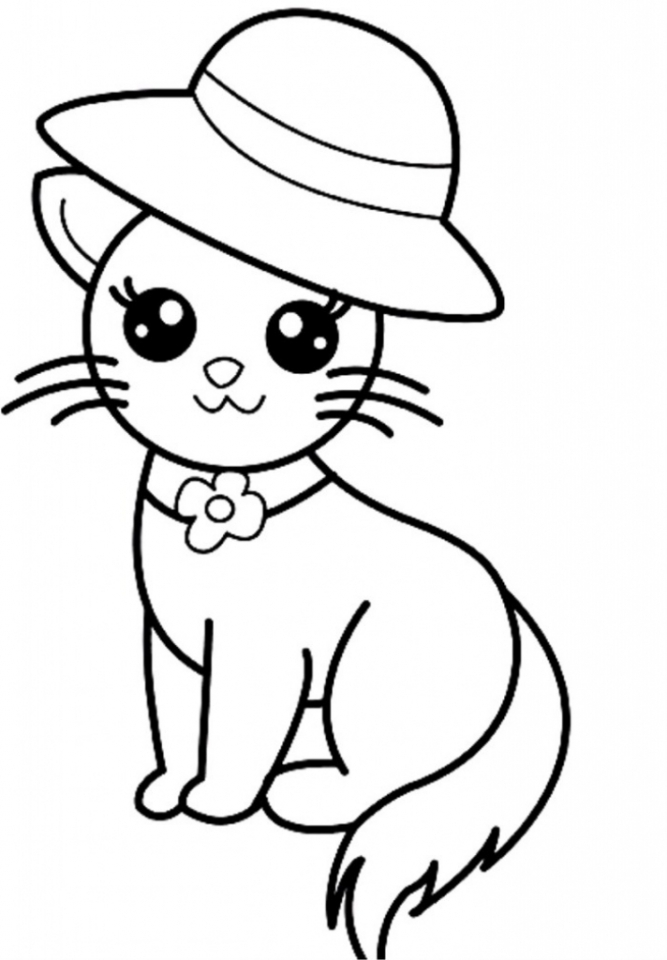 100+ Cute Cat Coloring Pages: Irresistible Designs to Print 56