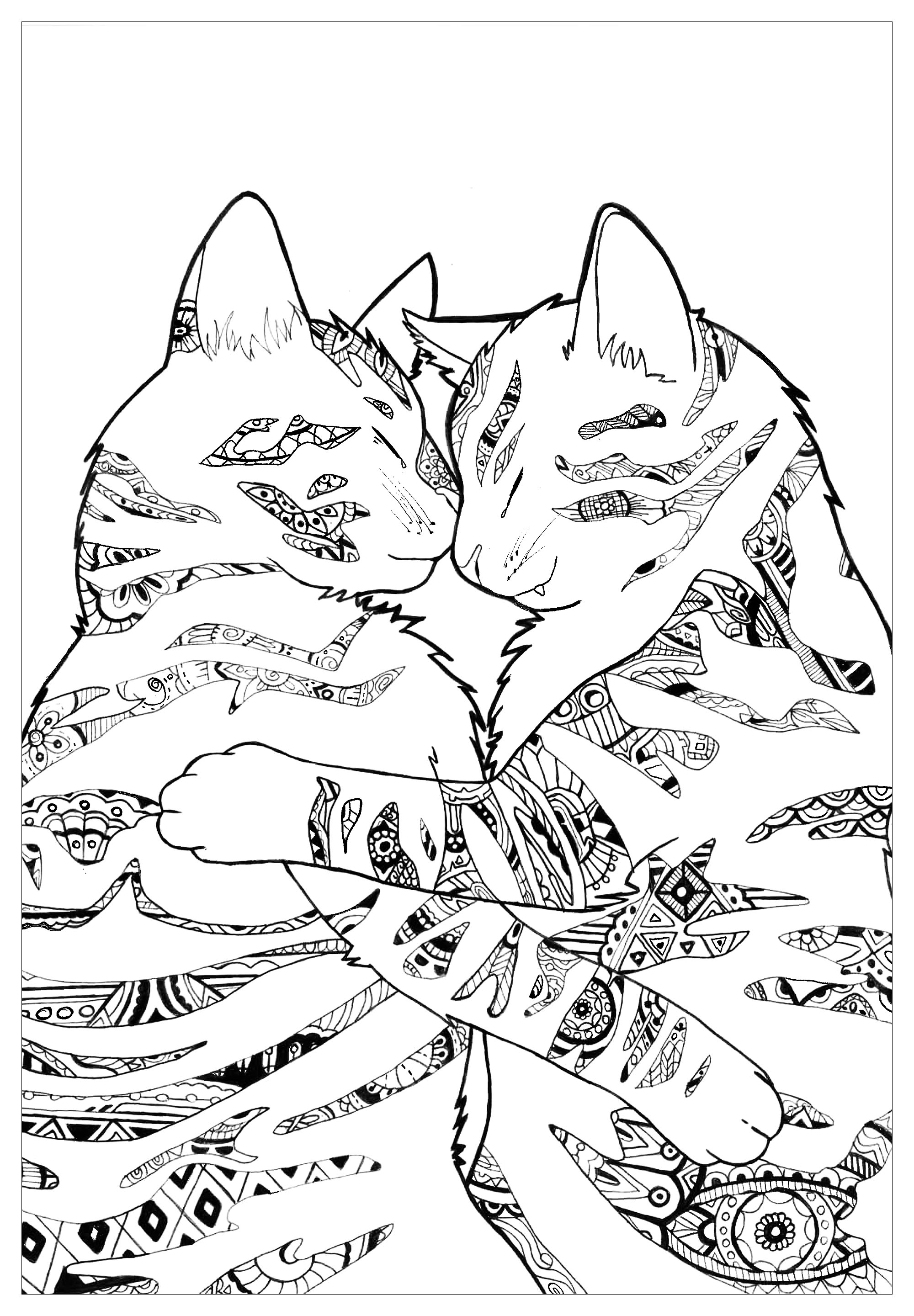 100+ Cute Cat Coloring Pages: Irresistible Designs to Print 8