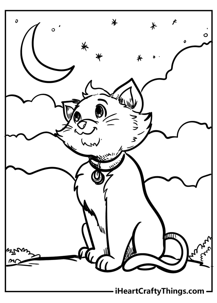 100+ Cute Cat Coloring Pages: Irresistible Designs to Print 80