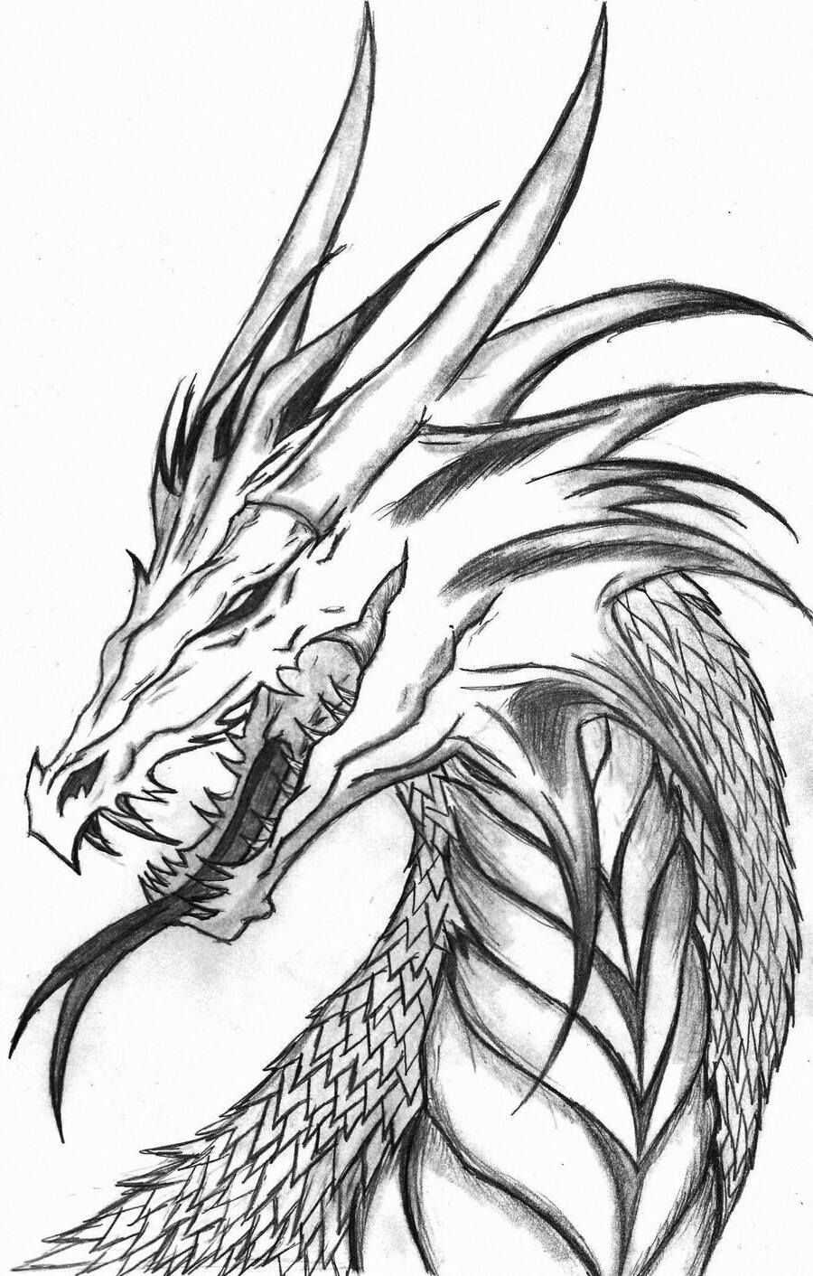 100+ Printable Realistic Dragon Coloring Pages Part 103