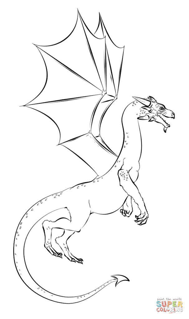 100+ Printable Realistic Dragon Coloring Pages Part 104