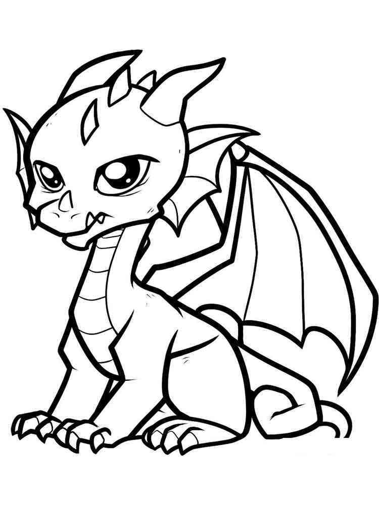 100+ Printable Realistic Dragon Coloring Pages Part 106