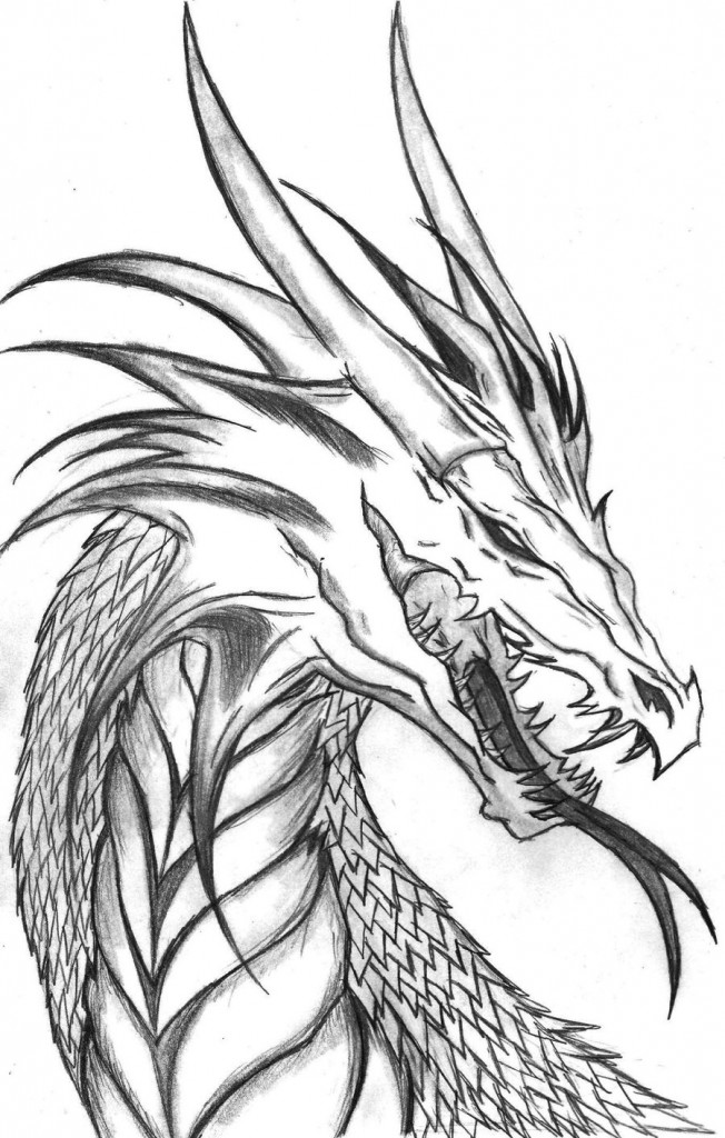 100+ Printable Realistic Dragon Coloring Pages Part 123