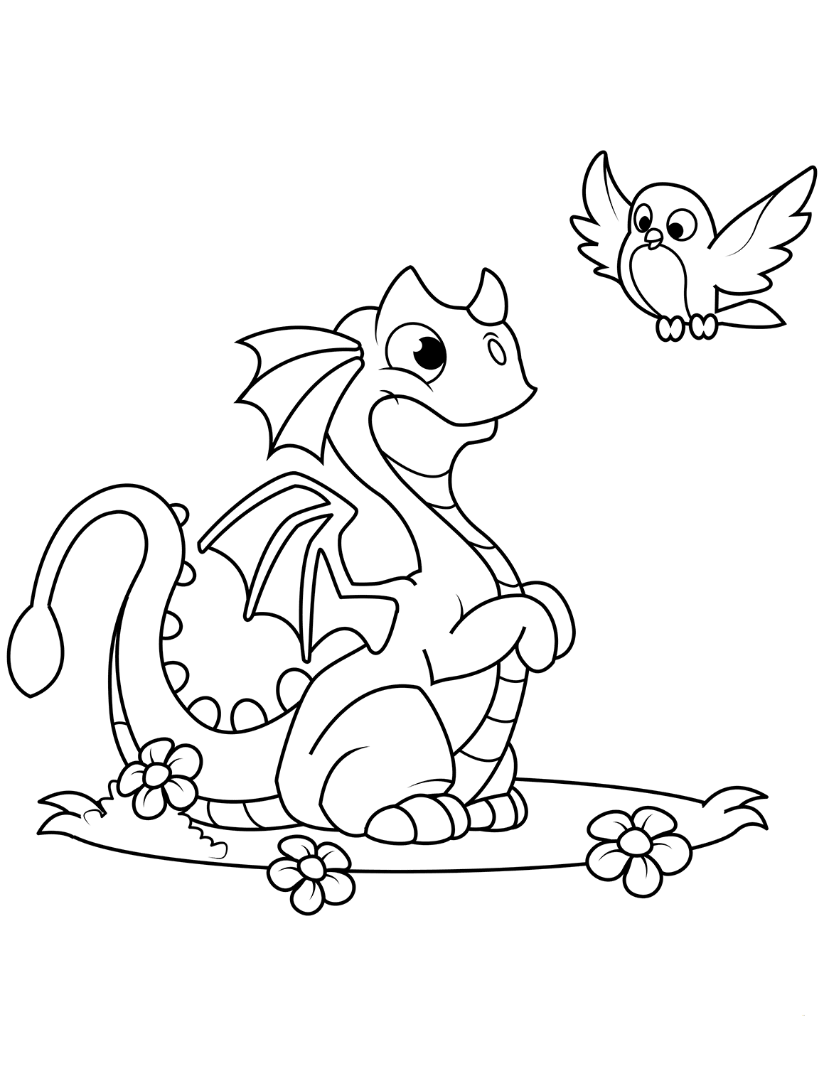 100+ Printable Realistic Dragon Coloring Pages Part 127