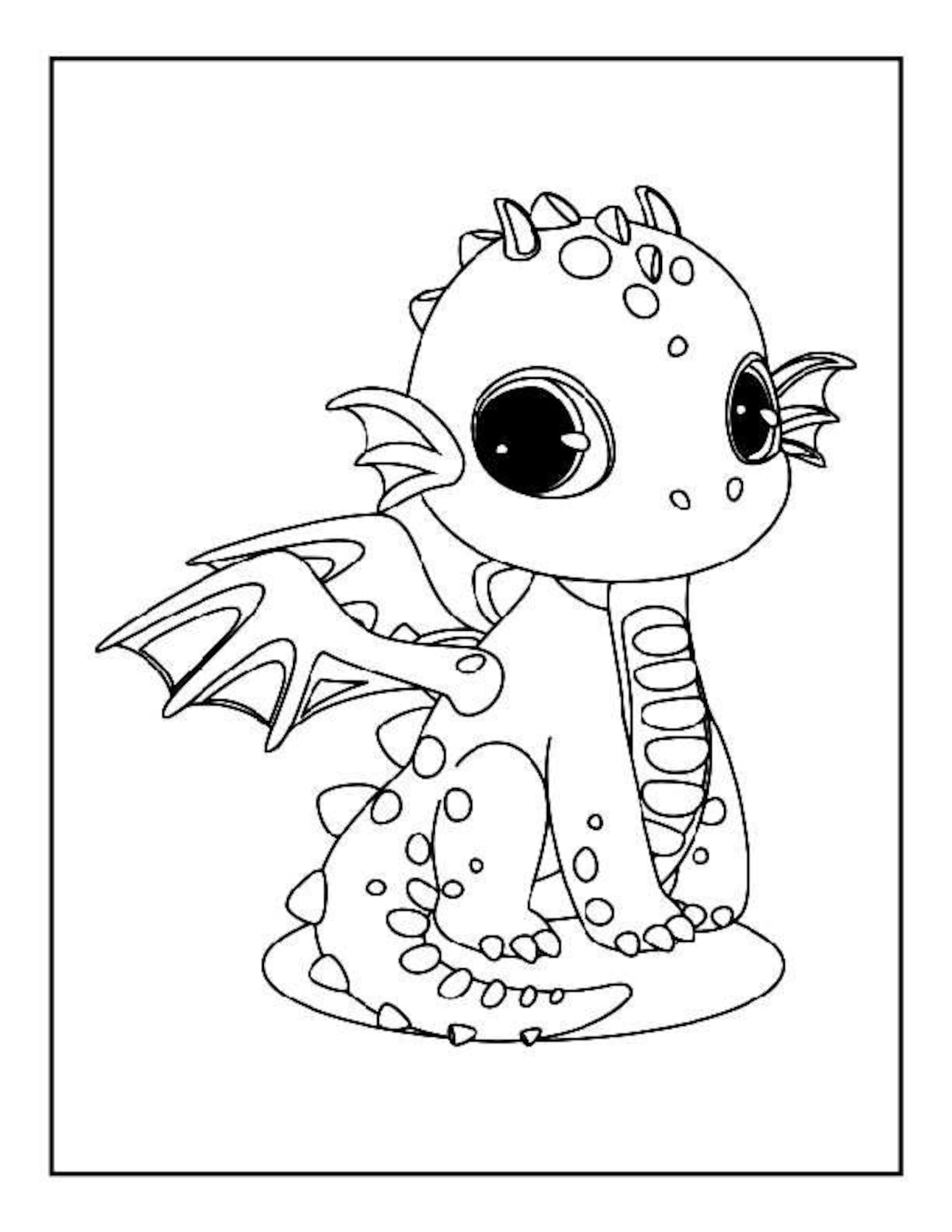 100+ Printable Realistic Dragon Coloring Pages Part 138