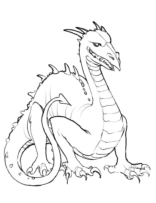 100+ Printable Realistic Dragon Coloring Pages Part 139