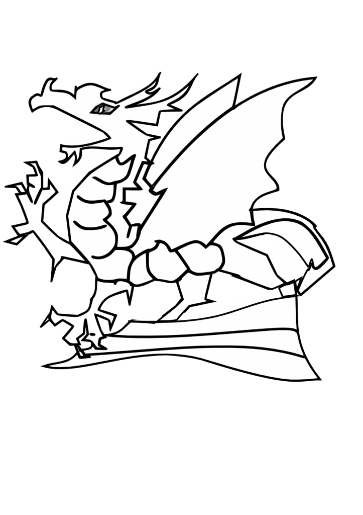 100+ Printable Realistic Dragon Coloring Pages Part 148