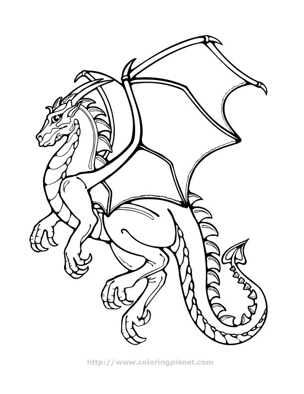 100+ Printable Realistic Dragon Coloring Pages Part 17