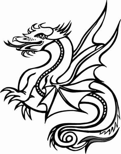 100+ Printable Realistic Dragon Coloring Pages Part 18