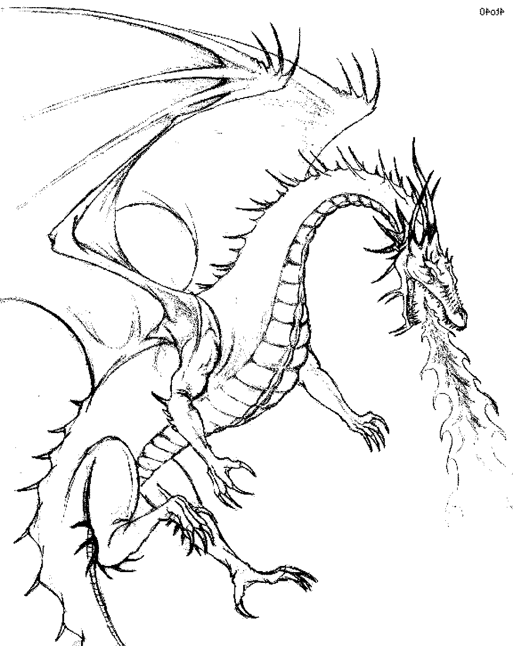 100+ Printable Realistic Dragon Coloring Pages Part 19