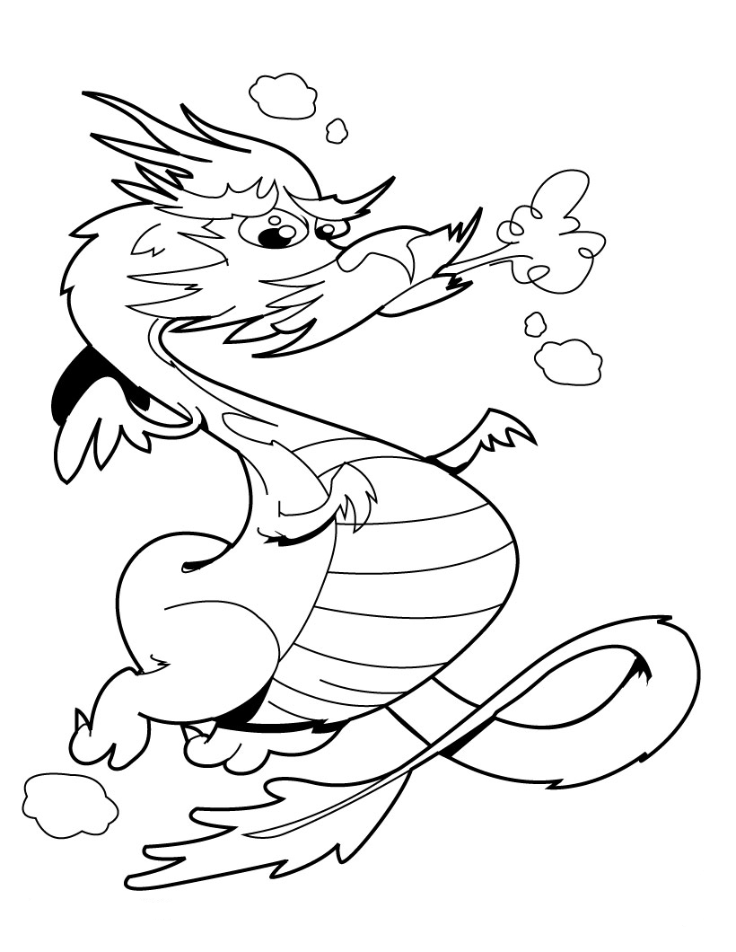 100+ Printable Realistic Dragon Coloring Pages Part 31