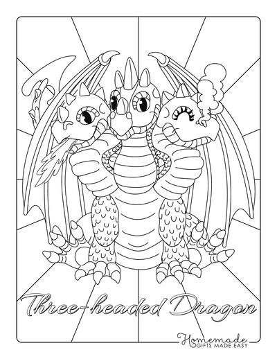 100+ Printable Realistic Dragon Coloring Pages Part 34