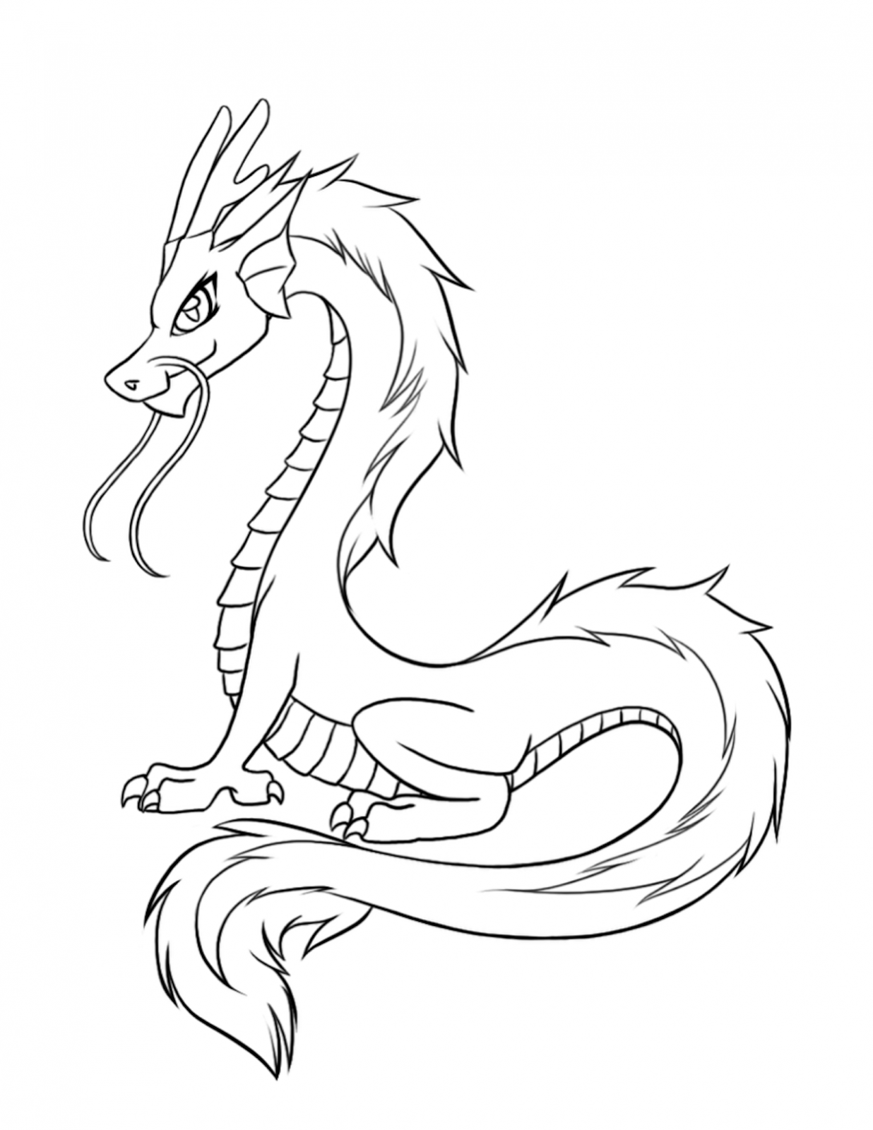 100+ Printable Realistic Dragon Coloring Pages Part 36