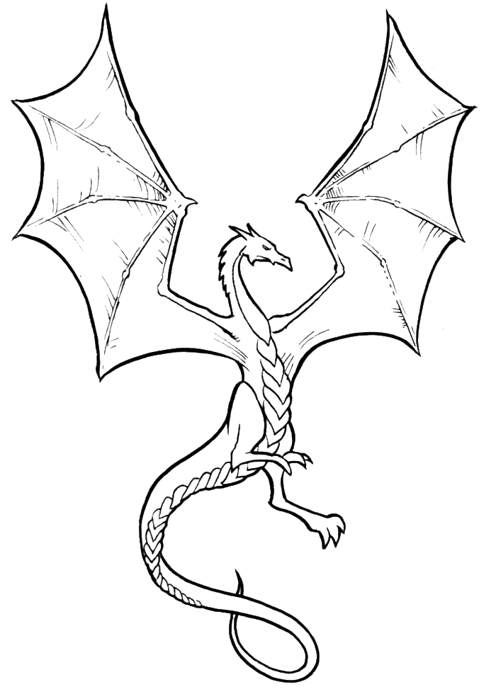 100+ Printable Realistic Dragon Coloring Pages Part 4