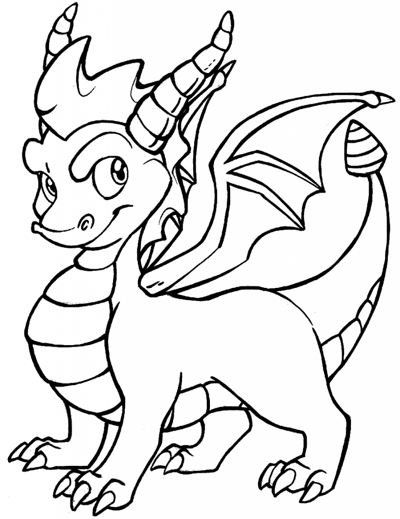 100+ Printable Realistic Dragon Coloring Pages Part 41