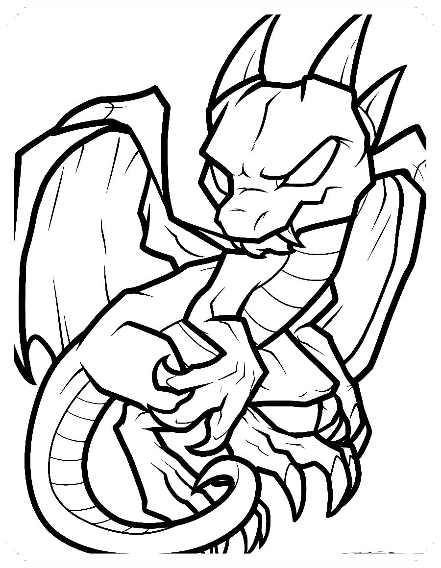 100+ Printable Realistic Dragon Coloring Pages Part 54