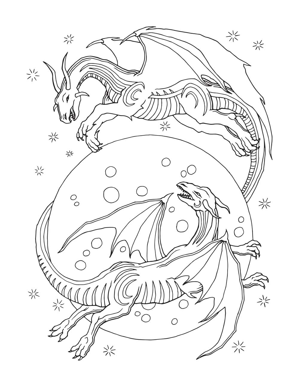 100+ Printable Realistic Dragon Coloring Pages Part 59