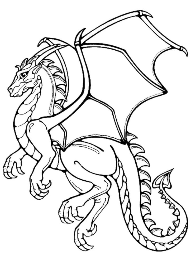 100+ Printable Realistic Dragon Coloring Pages Part 6