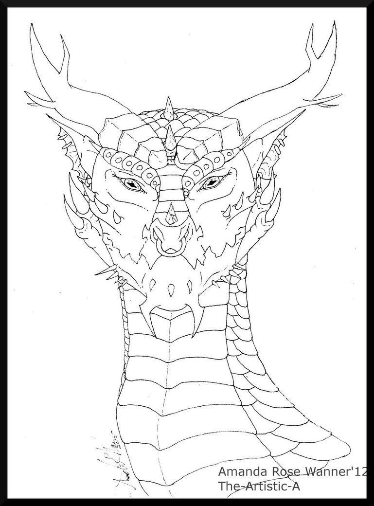 100+ Printable Realistic Dragon Coloring Pages Part 62