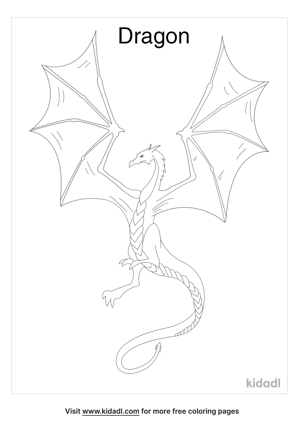 100+ Printable Realistic Dragon Coloring Pages Part 64