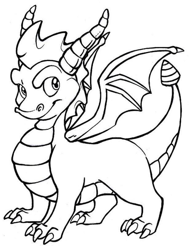 100+ Printable Realistic Dragon Coloring Pages Part 7