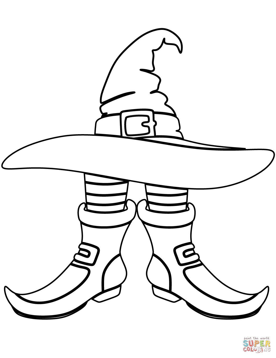 111+ Witch Hats Coloring Pages 1