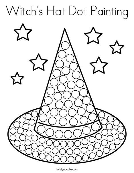 111+ Witch Hats Coloring Pages 100