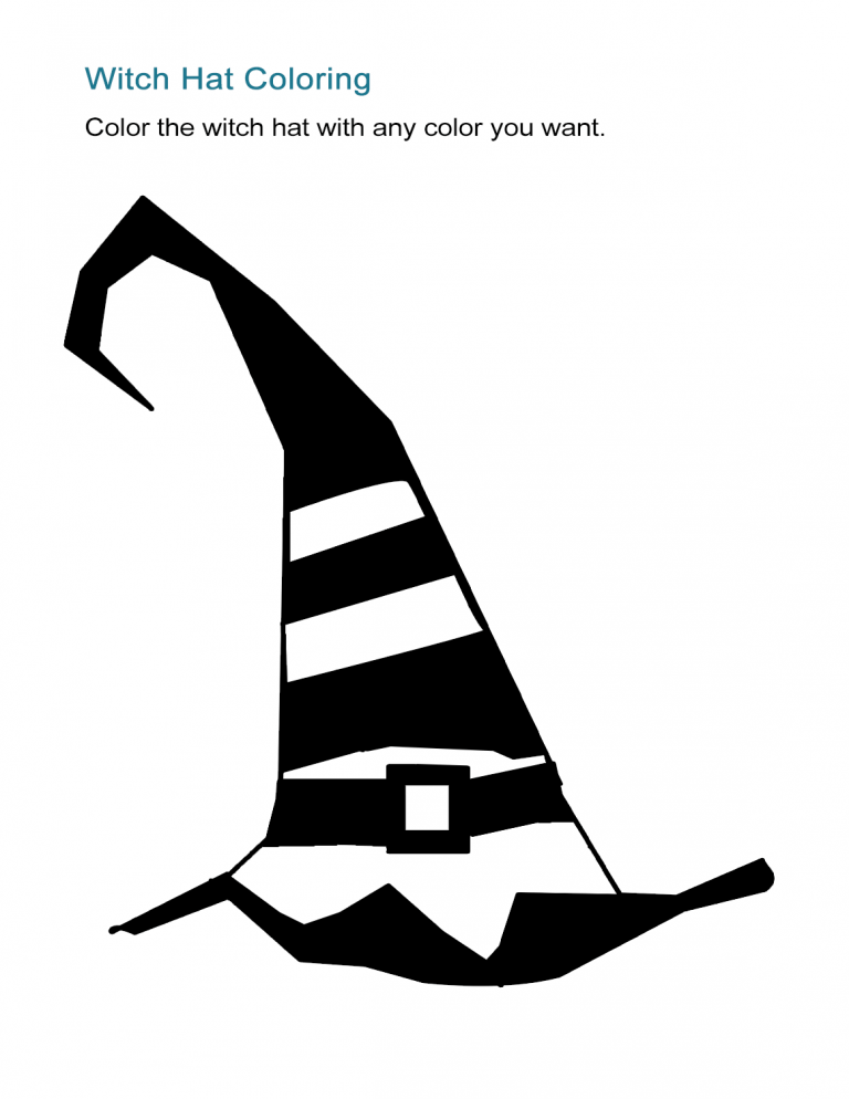 111+ Witch Hats Coloring Pages 102