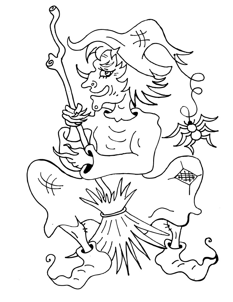 111+ Witch Hats Coloring Pages 109