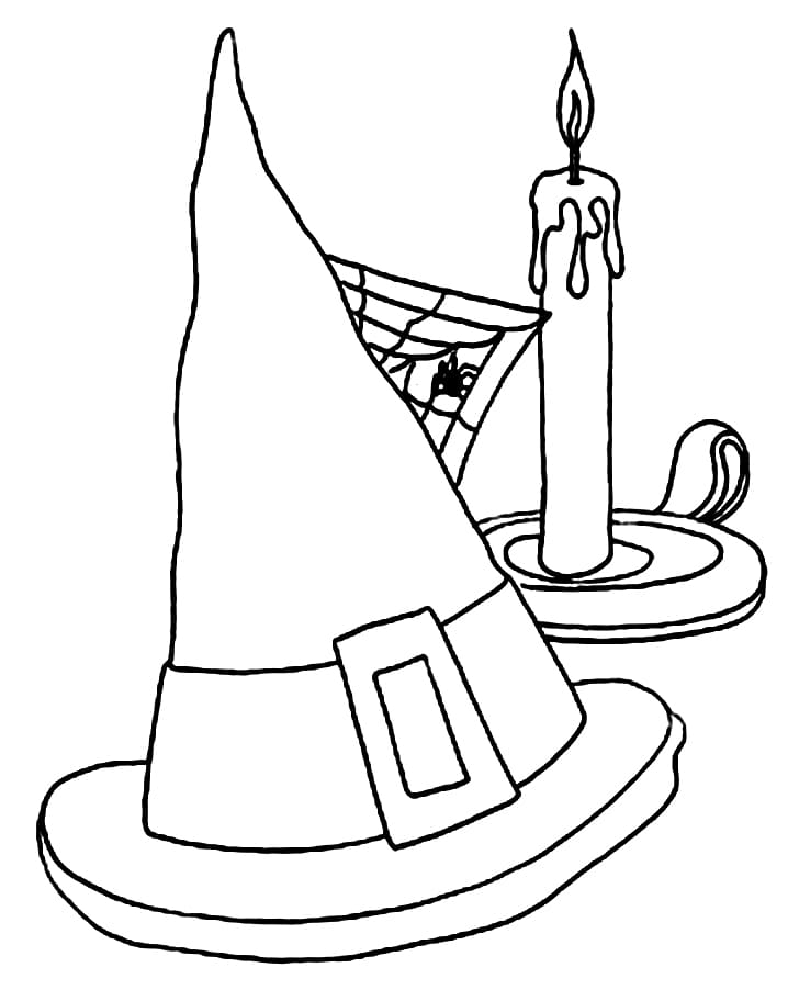 111+ Witch Hats Coloring Pages 2