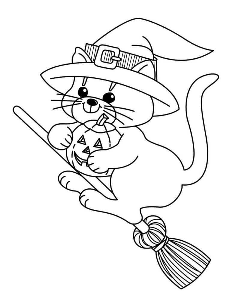 111+ Witch Hats Coloring Pages 20