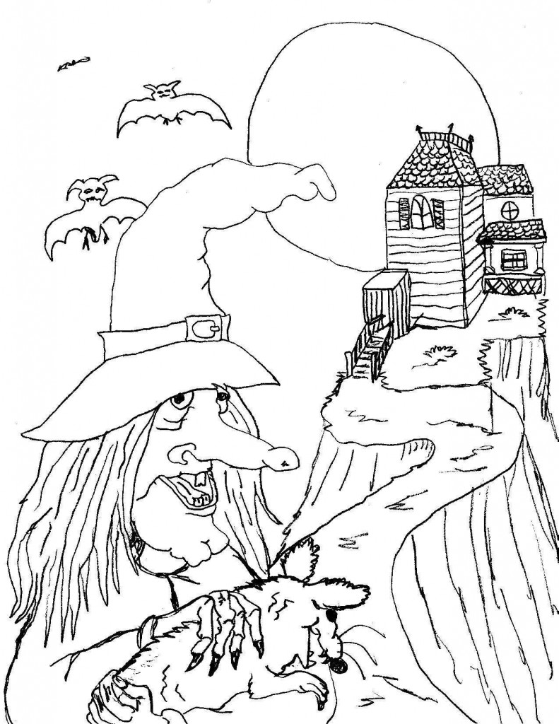 111+ Witch Hats Coloring Pages 26