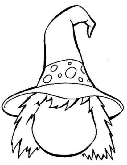 111+ Witch Hats Coloring Pages 3