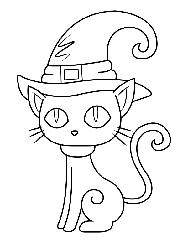 111+ Witch Hats Coloring Pages 45