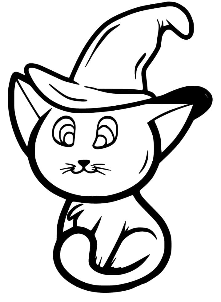 111+ Witch Hats Coloring Pages 48