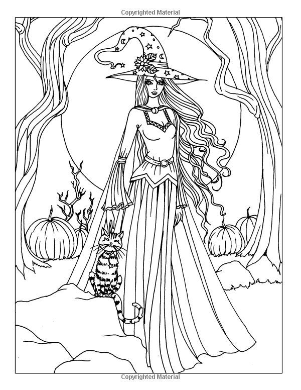 111+ Witch Hats Coloring Pages 51