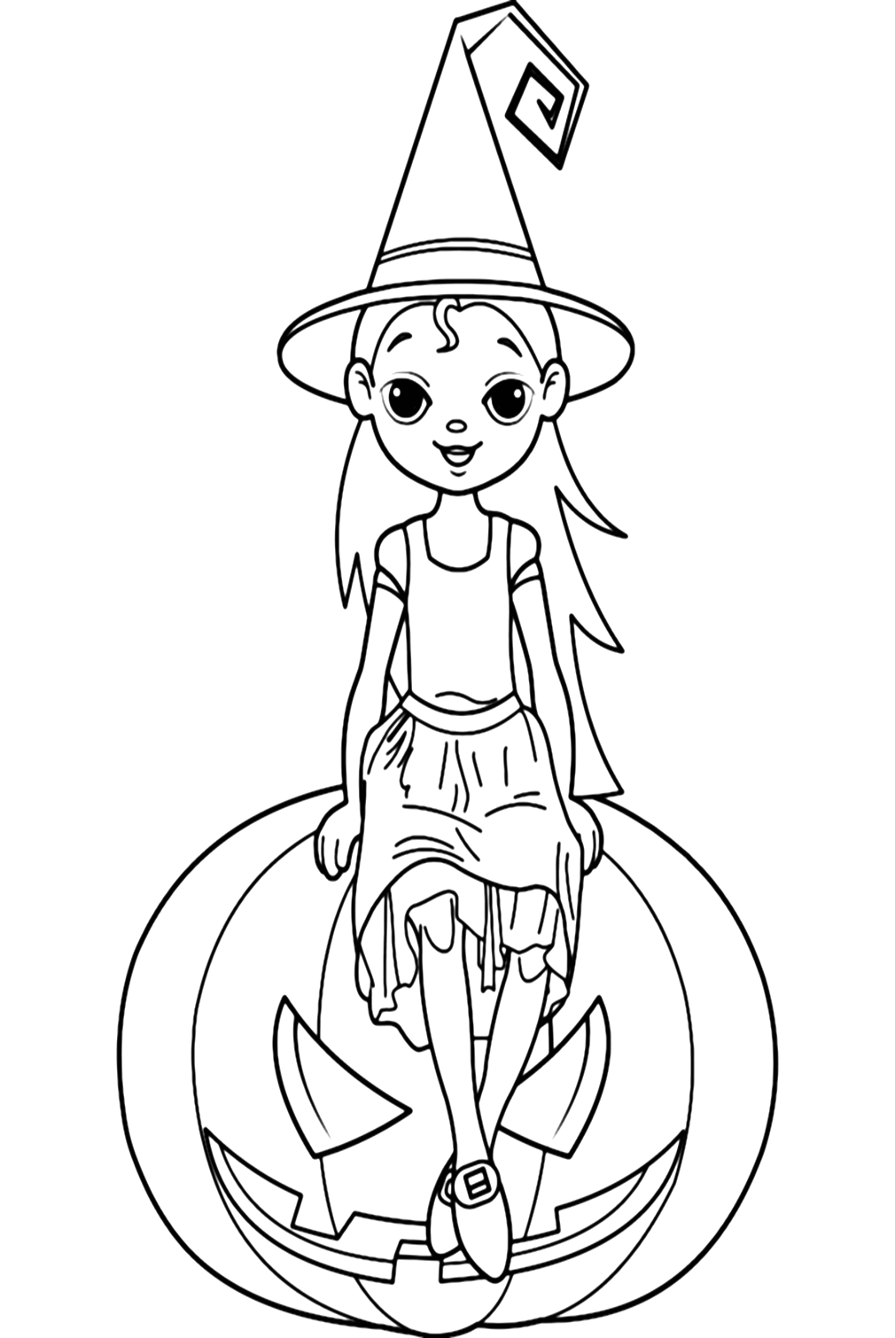 111+ Witch Hats Coloring Pages 60