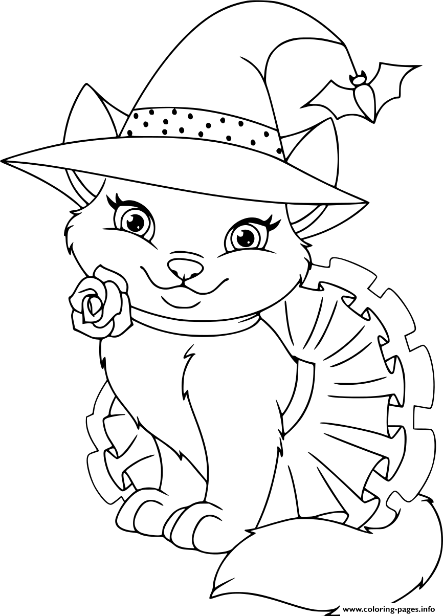 111+ Witch Hats Coloring Pages 62